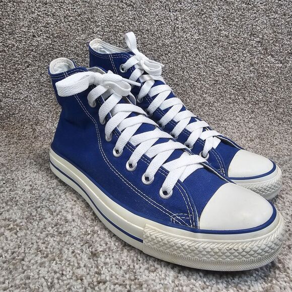 Converse CONS Chuck Taylor All Star High Top Blue Shoes Mens Size 8 Womens 10 - Picture 3 of 13